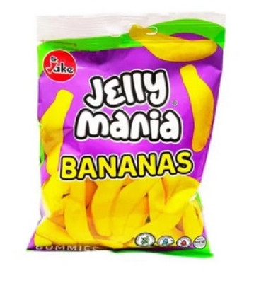 Želejkonfektes Jake Jellymania Bananas 100g (10.2027) Spānija