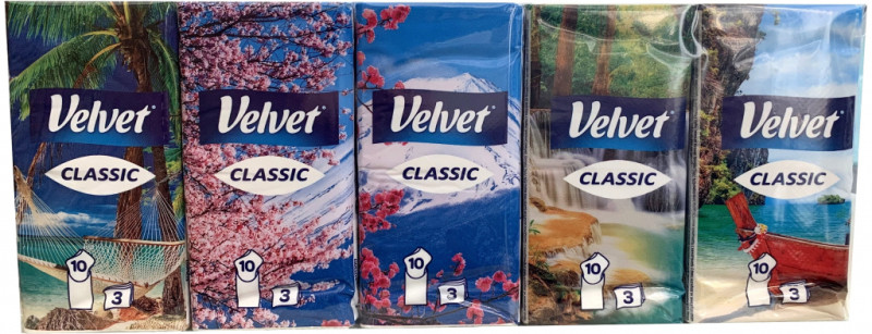 Salvetes Velvet Classic kabatlakatiņi 10gbx10 Polija
