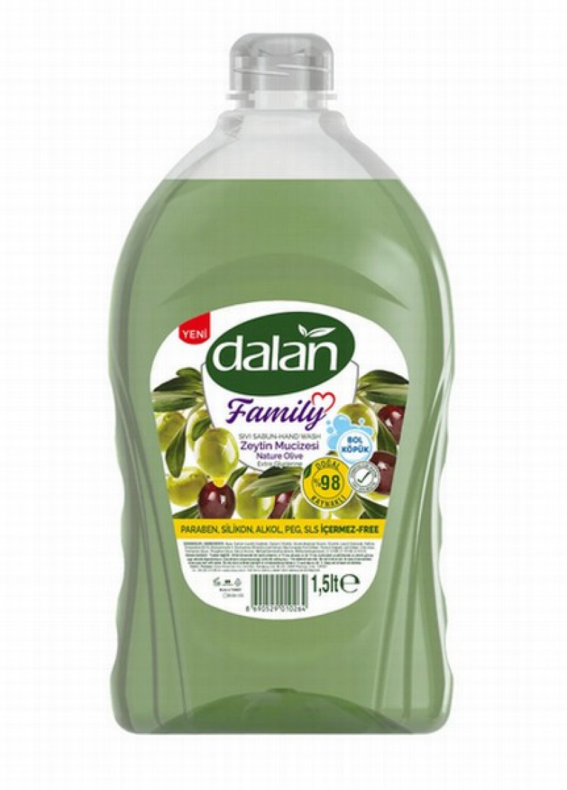 Šķidrās ziepes Dalan Family Olive Oil 1,5L (13.01.30) Turcija