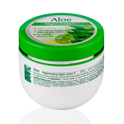 Nakts krēms normālai un sausai ādai Aloe 100ml (02.10.28)