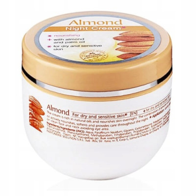 Nakts krēms barojošs sausai un jutīgai ādai Almond 100ml (02.08.28)