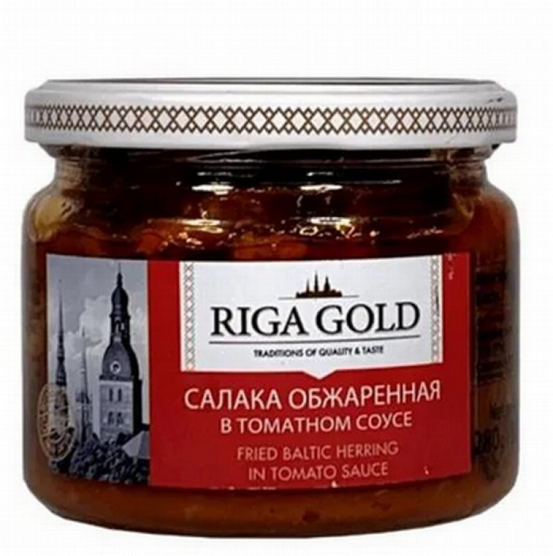 Reņģes tomātu mērcē 300g Riga Gold (20.06.27) Latvija