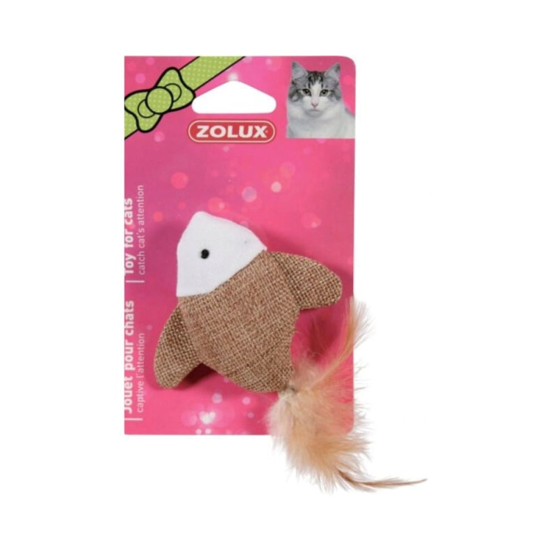 Rotaļlieta kaķim Džutas zivs 7.5cm 1gab. ZOLUX Ķīna