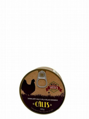 Cāļa gaļa malta sterilizēta 300g Švēde 1/48 (01.06.2029) Latvija