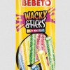Želejkonfektes Bebeto Wacky Sticks ar skābu augļu garšu 75g (31.05.27) Turcija  