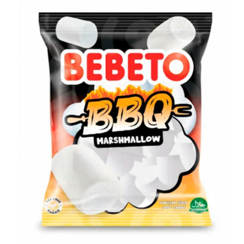 Zefīrs Bebeto BBQ Marshmallow 250g (12.05.27) Turcija