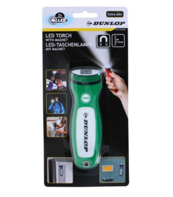 Kabatas lukturītis 2LED ar magnētu Dunlop 