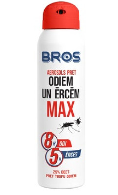 Līdzeklis pret odiem un ērcēm MAX BROS aerosolā 8 st. aizsardzība 90ml (04.2031) Polija