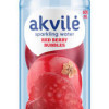 Viegli gāzēts ūdens ar sarkano ogu aromātu Akvile 0.6L DEPOZĪTS 0.10eur (30.09.27) Lietuva