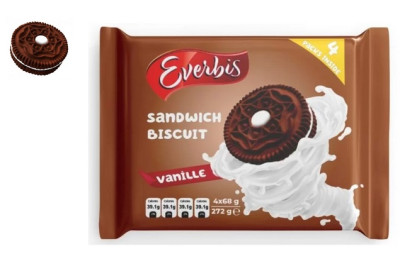 Cepumi ar vaniļas-kakao krēmu Everbis 240g (27.03.27) Ukraina