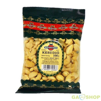 Indijas rieksti sālīti grauzdēti 100g Naturfood (07.11.26) Ungārija