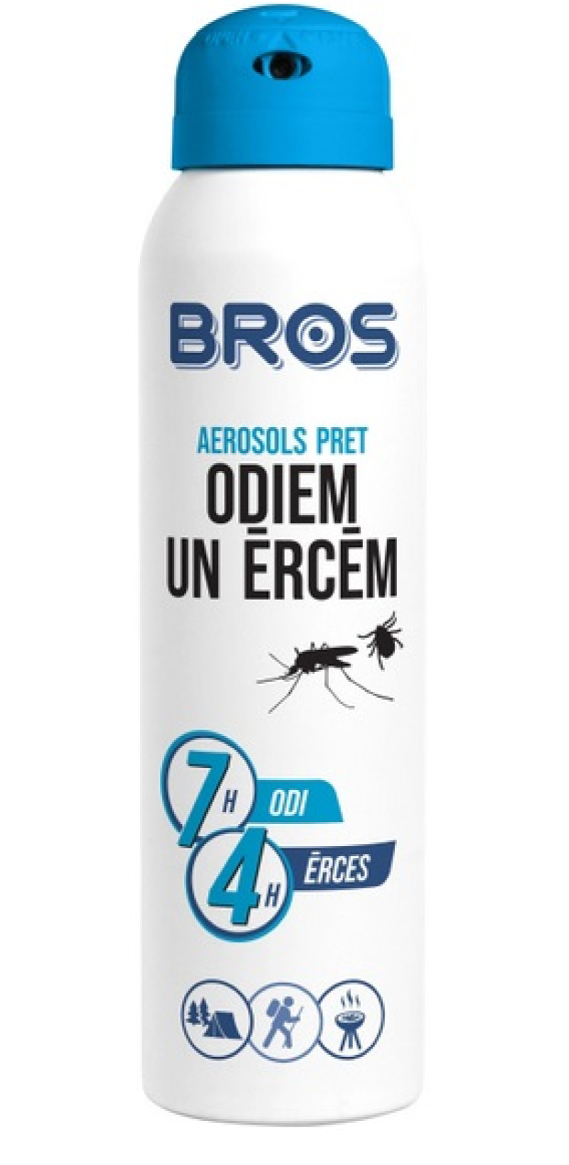 Līdzeklis pret odiem un ērcēm aerosolā BROS 7 st. aizsardzība 90ml (05.31) Polija