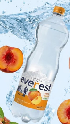 Gutta Everest gazēts ar persiku garšu 1.5L DEPOZĪTS 0.10eur (23.12.26) Latvija 