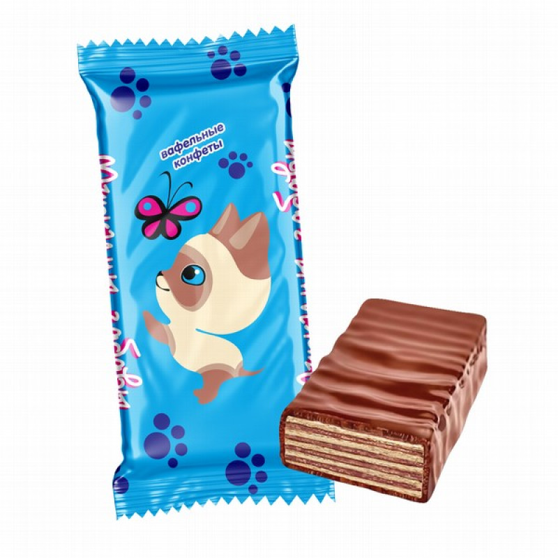 Šokolādes konfektes Murkini Zabavi (vafeļu) 3kg (24.03.27) Krievija sveramie
