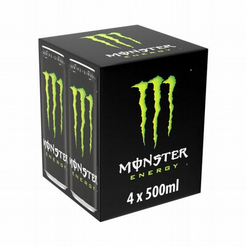 Enerģijas dzēriens MONSTER Energy 4*500ml DEPOZĪTS 4x0.10eur (11.2027) ASV