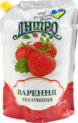 Zemeņu ievārījums Dnipro 650g (05.05.28) Ukraina