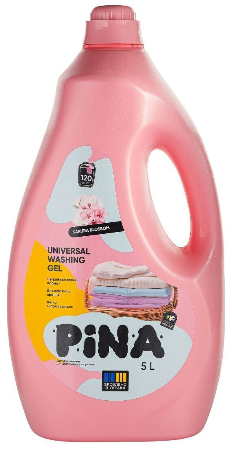 Universāls gēls veļas mazgāšanai PINA Sakura Blossom 5L (16.07.28) Ukraina