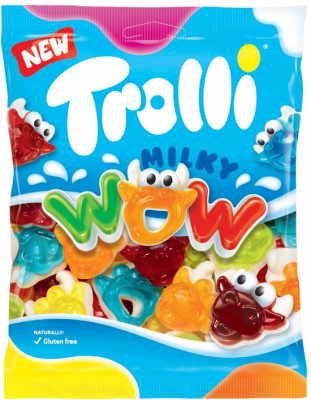 Želejkonfektes Trolli Milky Wow 100g (25.11.27) Vācija