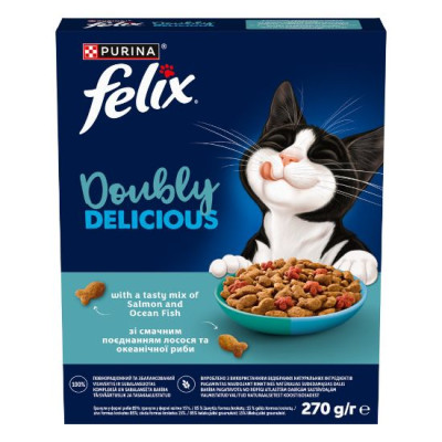 Sausā barība kaķiem Felix ar laša un okeāna zivju garšu 270g (31.12.27) Ungārija