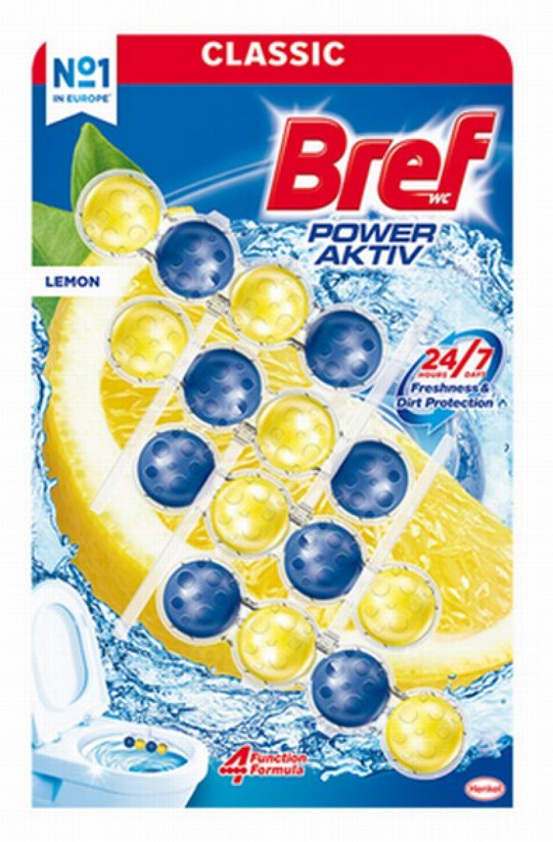 Tualetes bloki Bref Aktiv Lemon 4x50g Serbija