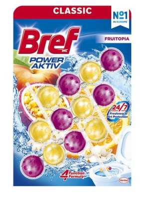 Tualetes bloki Bref Power Activ 3x50g Fruitopia Serbija