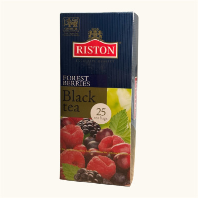 Melnā tēja maisiņos Forest Berries Riston 25x2g () šrilanka