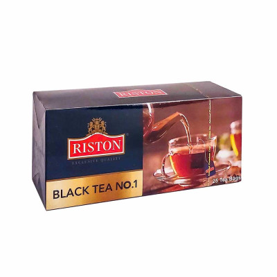 Melnā tēja maisiņos Black Tea No.1 Riston 25x2g (15.08.28) Šrilanka