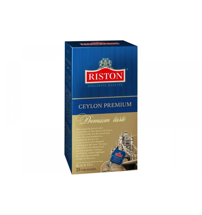 Melnā tēja maisiņos Ceylon Premium Riston 25gabx2g () Šrilanka
