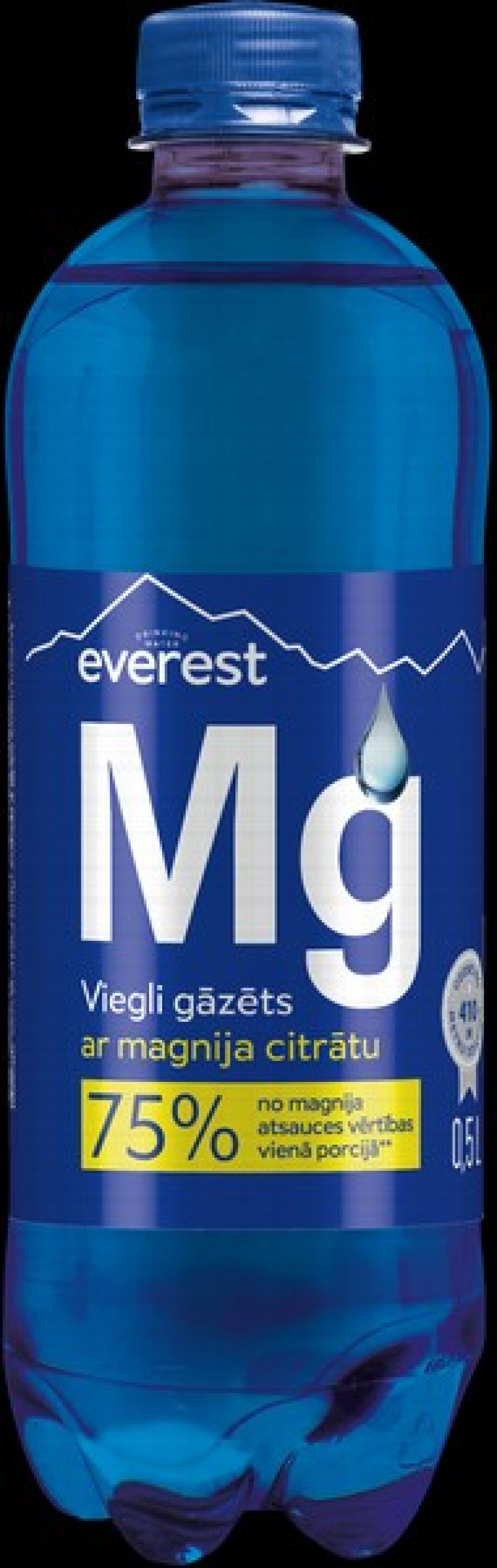 Dzeramais ūdens Gutta Everest Ar magnija citrātu gāzēts 0.5L 1/12  (15.06.27) DEP maksa 0.10 Igaunij