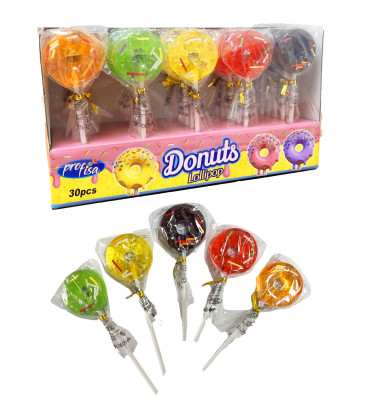 Ledenes uz kociņa Donuts asorti 15gr 1/30 (29.11.28) Ķīna
