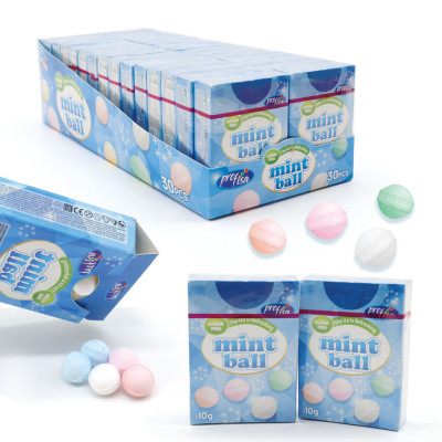 Dražejas ar saldinātājiem Mint Ball 10gr 1/30 (09.09.28) Ķīna