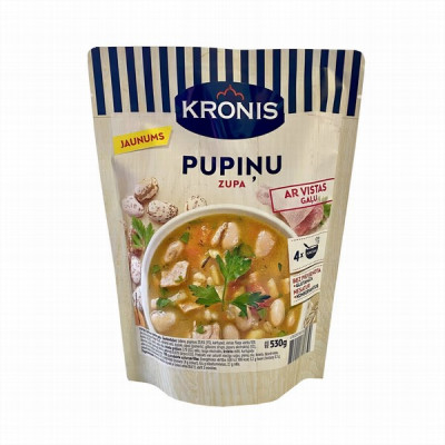 Kronis Pupiņu ar vistas gaļu zupa 530g DOY pakā () Latvija