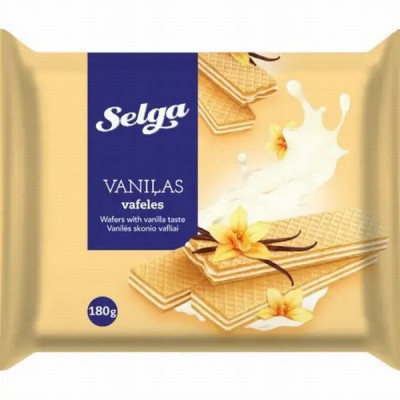 Vafeles Selga ar vaniļas garšu 180g 1/12  (05.05.27) Latvija 
