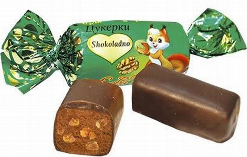 Šokolādes konfektes Meža skaistule Shokoladno 1.5kg (31.01.27) (daudzumu norādīt kilogramos) Ukraina