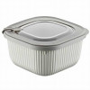 Pārtikas trauks 600ml rievots MicroSafe plastmasa 1/12