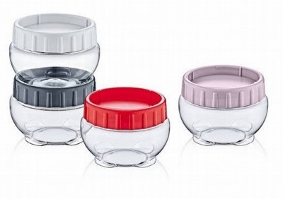 Pārtikas uzglabāšanas trauks 1L plastika asorti