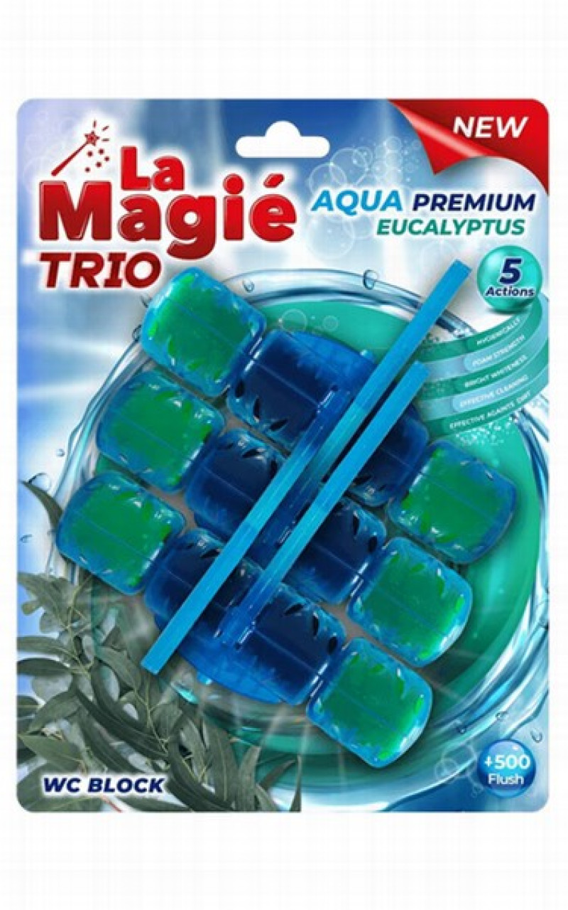 Tualetes bloks LA MAGIE eikaliptus 3*40g(31.12.29)