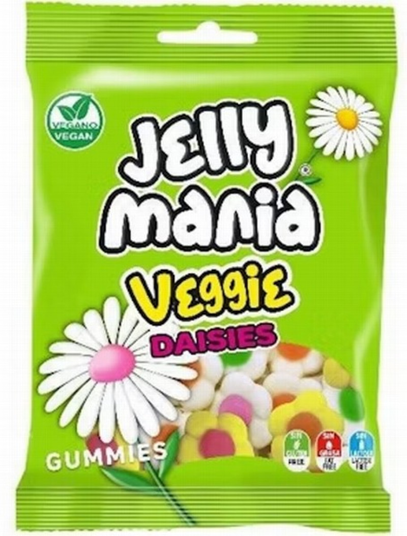 Želejkonfektes Jake Jellymania Daisies (vegan) 100g ()
