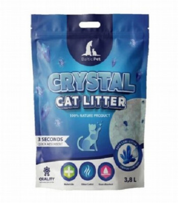 Smiltis kaķu tualetei Cat Crystals 100% silikona 3.8L 1/8