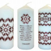 Svece tautiska Ø4.7x12cm , Latvija