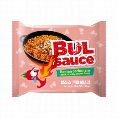 HARIM BUL SAUCE Ramen Carbonara nūdeles 135g 1/20 (02.02.27)Koreja