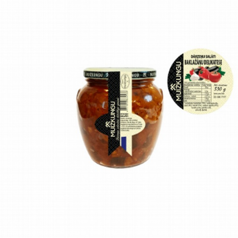 Muižkungu Baklažānu delikatese 490g 1x12 (04.04.28) Latvija