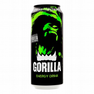 Enerģijas dzēriens GORILLA  Classic 0.5L CAN DEP 1/24 (27.02.28) Austrija