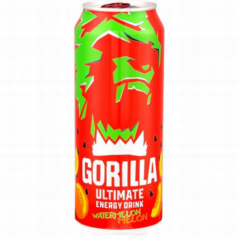 Enerģijas dzēriens Gorilla Watermelon Melon 0.5L CAN DEP 1/24 (25.02.27) Austrija