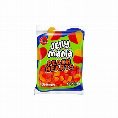 Želejkonfektes Jake Jellymania Peach Hearts 100g (11.2027) Spānija