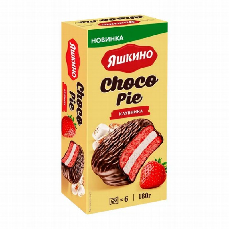 Glazēti cepumi ar Zemeņu garšu Choko pie 180g (01.03.27) Krievija
