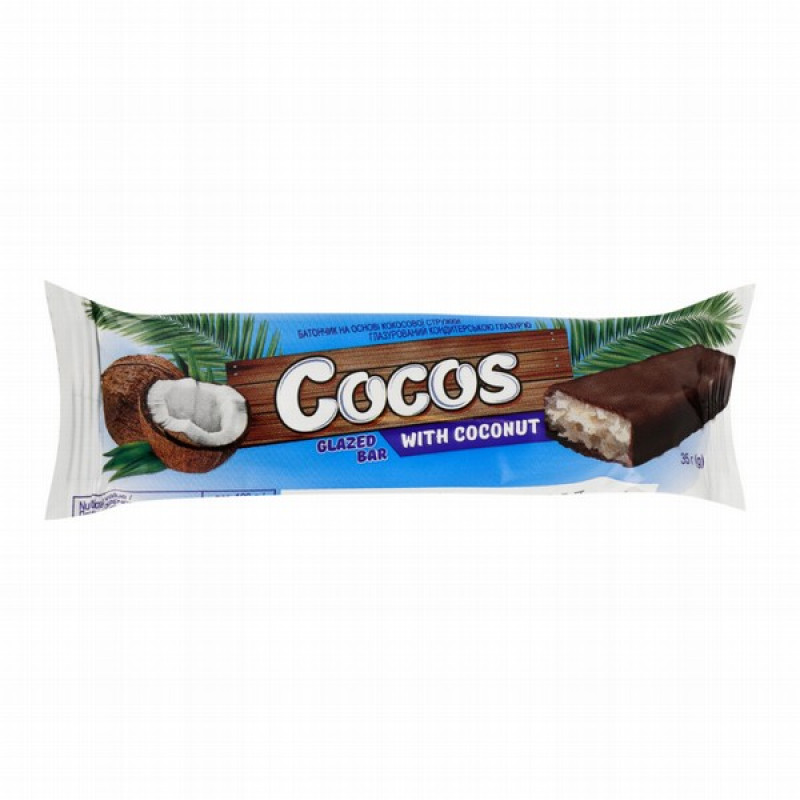 Batoniņš COCOS uz kokosriekstu bāzes 35g (18.03.27) Ukraina