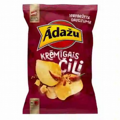 Čipsi Ādažu krēmīgais čili 130g (11.03.27)1/18 Latvija 