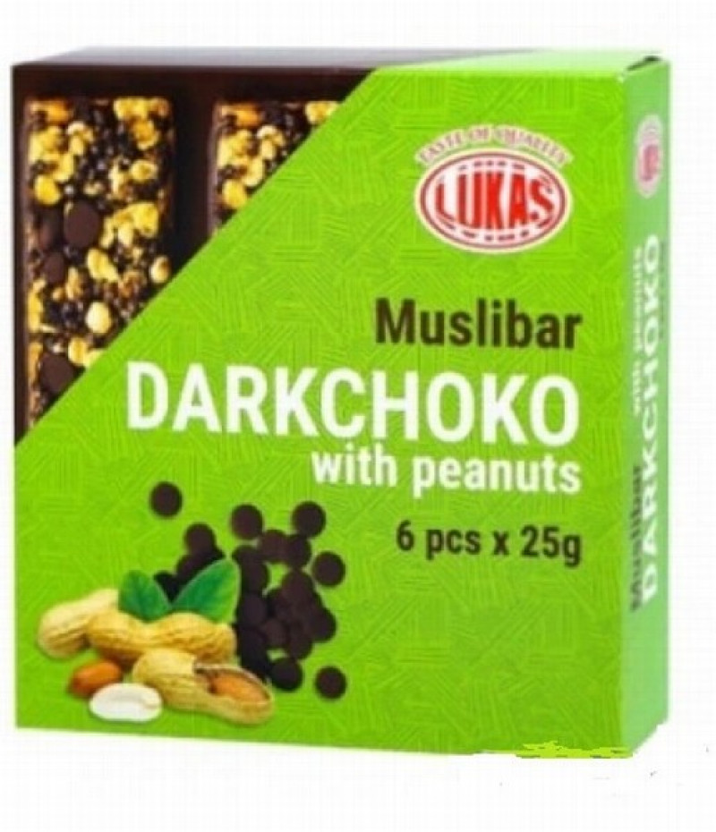 Batoniņš Muslibar Darkchoko ar zemesr.(6*25g)150g (02.05.27)Ukraina