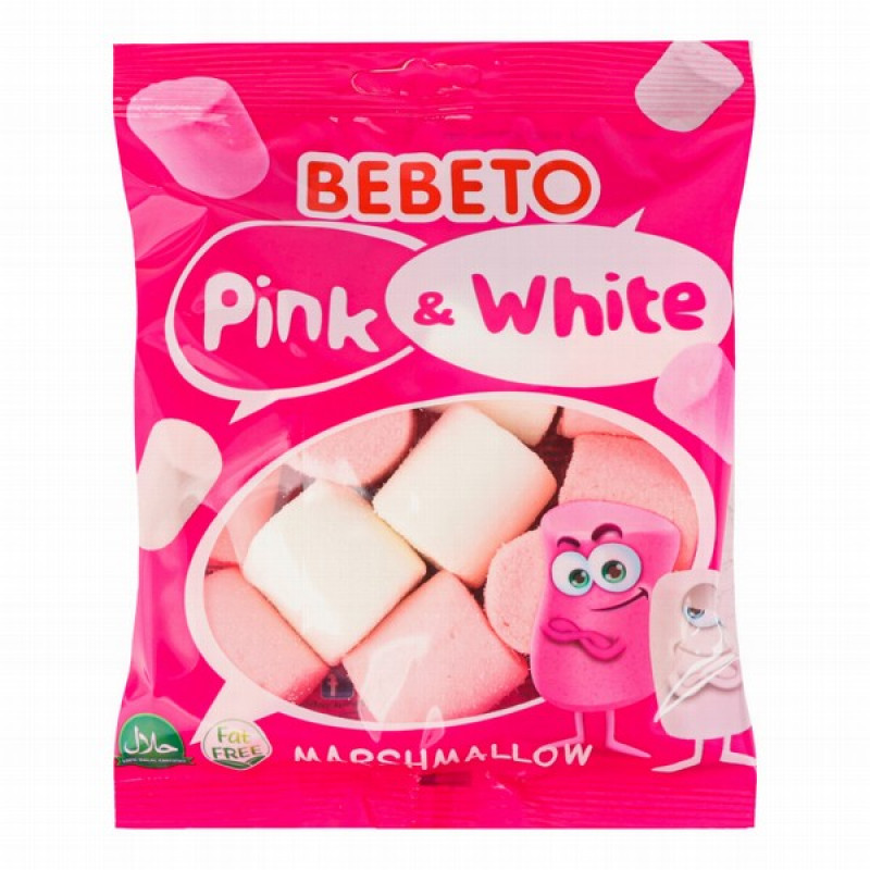 Želejkonfektes Bebeto Pink&White 60g (09.04.27) Turcija 
